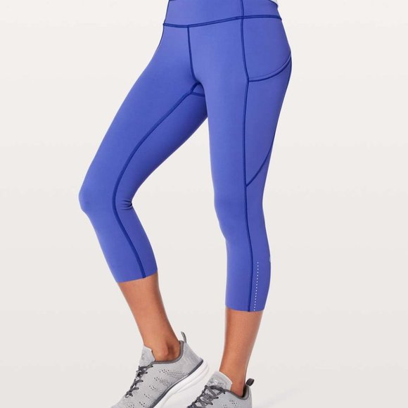 Lululemon High-Rise Crop Legging Violet 2 - Picture 3 of 11